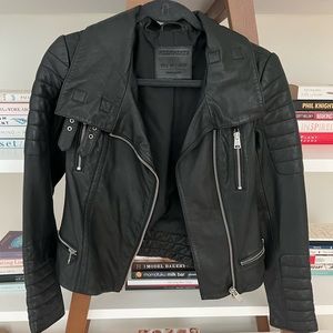 All Saints Women’s Leather Biker Jacket